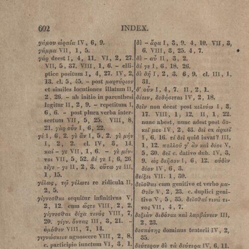 21 x 12,5 εκ. 2 σ. χ.α. + LXVIII σ. + 626 σ. + 2 σ. χ.α., όπου στο φ. 1 κτητορική σφραγίδα